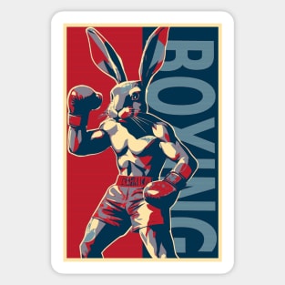 Strong Boxing Rabbit HOPE Sticker